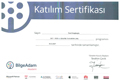 Bilge Adam Web-Grafik Programı Katılım Sertifikası